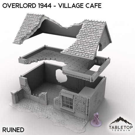 Tabletop Terrain Terrain Overlord 1944 - Village Cafe