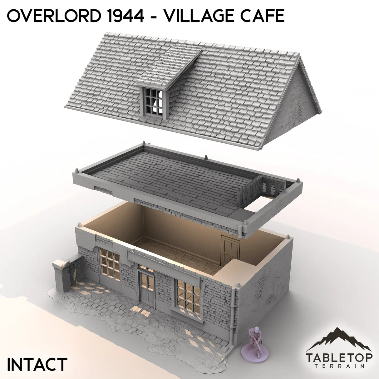 Tabletop Terrain Terrain Overlord 1944 - Village Cafe