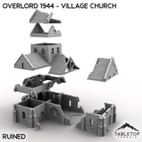 Tabletop Terrain Terrain Overlord 1944 - Village Church