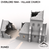 Tabletop Terrain Terrain Overlord 1944 - Village Church
