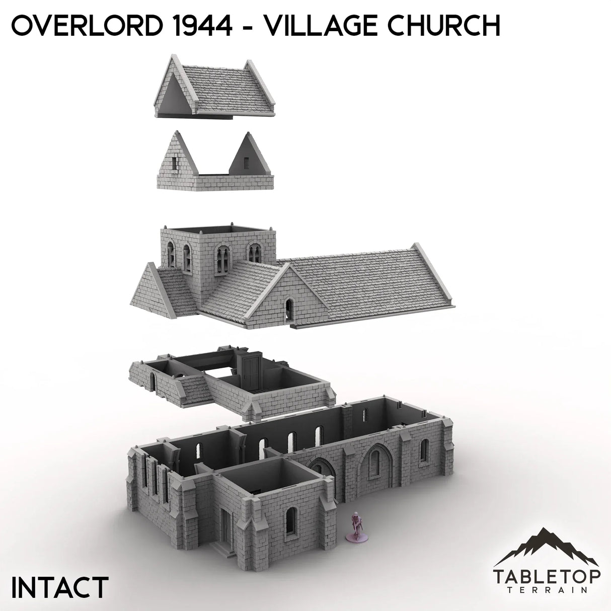 Tabletop Terrain Terrain Overlord 1944 - Village Church