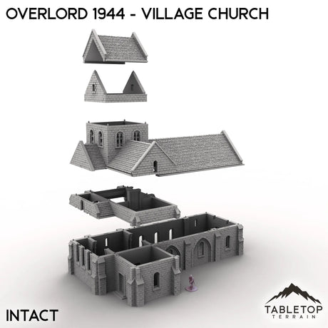 Tabletop Terrain Terrain Overlord 1944 - Village Church
