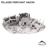 Tabletop Terrain Terrain Pillaged Merchant Wagon