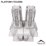 Tabletop Terrain Terrain Platform Towers - Karnac, The Tomb Planet