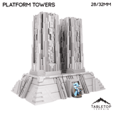 Tabletop Terrain Terrain Platform Towers - Karnac, The Tomb Planet