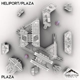 Tabletop Terrain Terrain Plaza HEXTECH Heliport/Plaza - City Map Pack