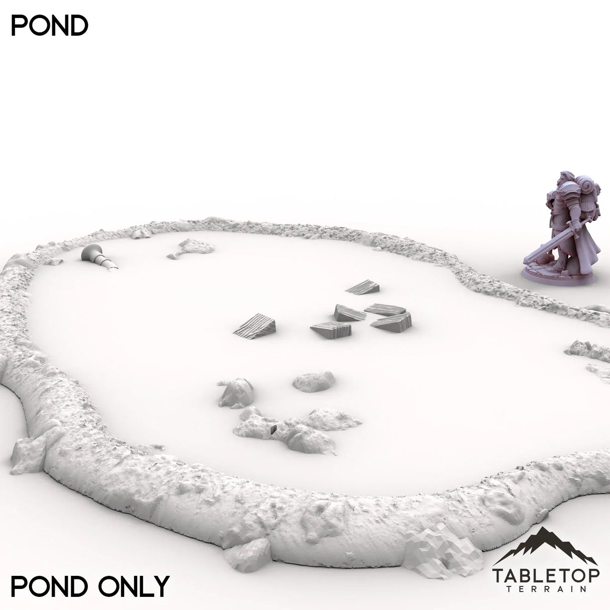 Tabletop Terrain Terrain Pond Only / 32mm Vexed Village - Pond