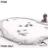 Tabletop Terrain Terrain Pond Only / 32mm Vexed Village - Pond