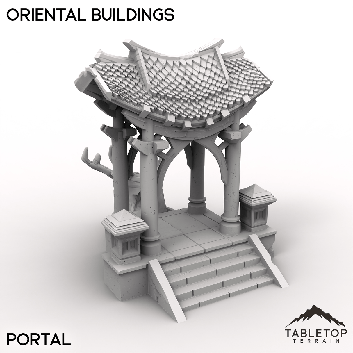Tabletop Terrain Terrain Portal / 32mm Oriental Buildings