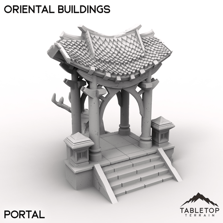 Tabletop Terrain Terrain Portal / 32mm Oriental Buildings