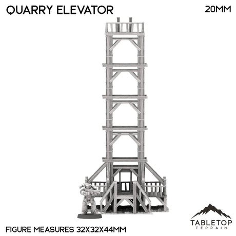 Tabletop Terrain Terrain Quarry Elevator - Country & King - Fantasy Historical Terrain