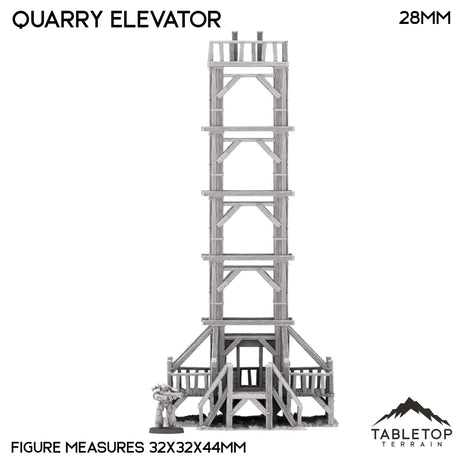 Tabletop Terrain Terrain Quarry Elevator - Country & King - Fantasy Historical Terrain