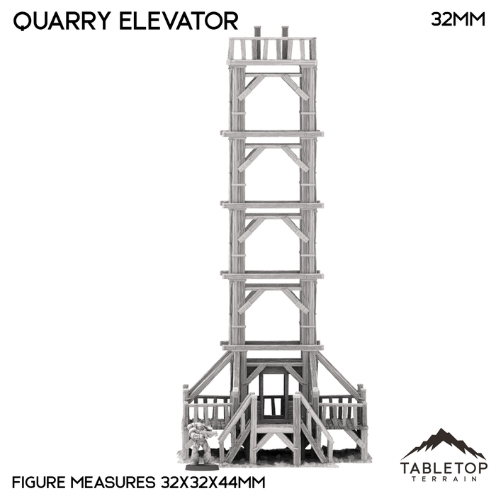 Tabletop Terrain Terrain Quarry Elevator - Country & King - Fantasy Historical Terrain Tabletop Terrain