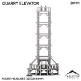 Tabletop Terrain Terrain Quarry Elevator - Country & King - Fantasy Historical Terrain