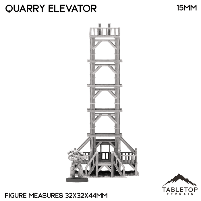 Tabletop Terrain Terrain Quarry Elevator - Country & King - Fantasy Historical Terrain