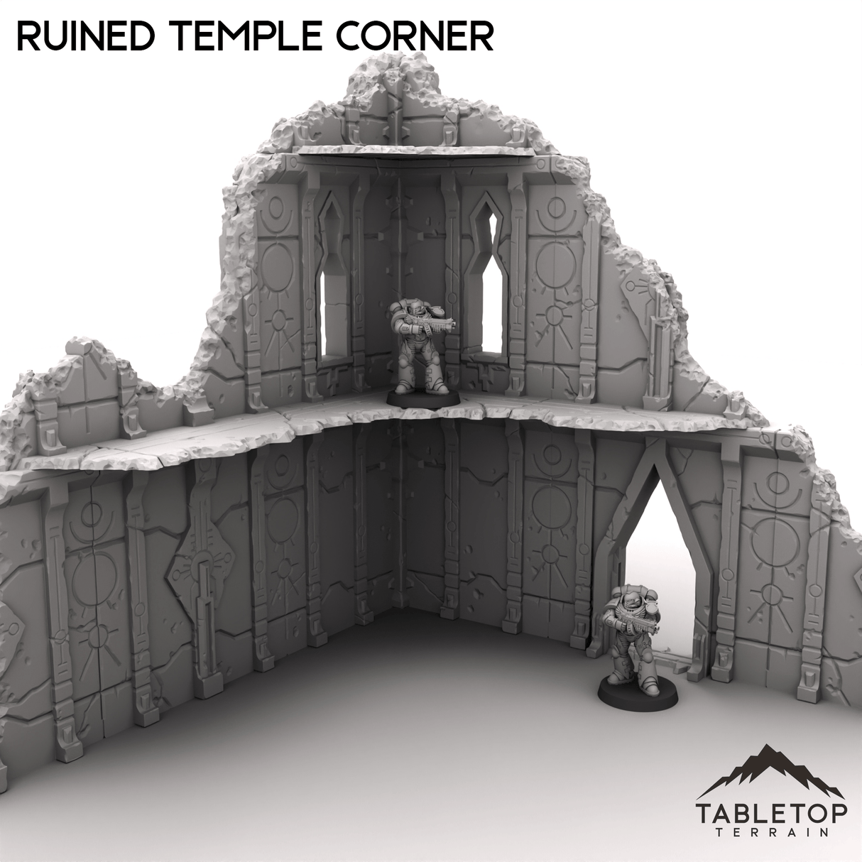 Tabletop Terrain Terrain R1 Ruined Temple Corner