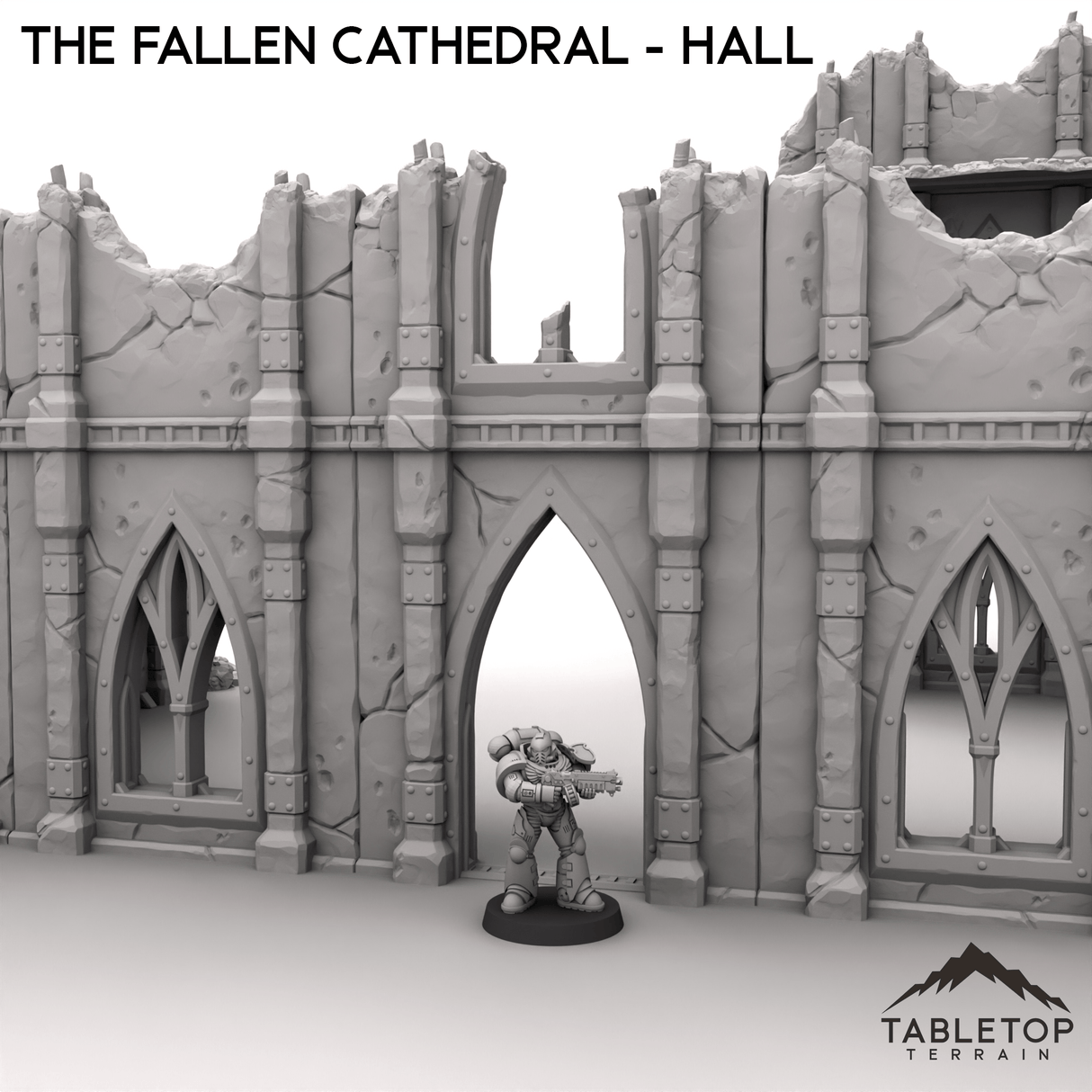 Tabletop Terrain Terrain R11 The Fallen Cathedral - Hall