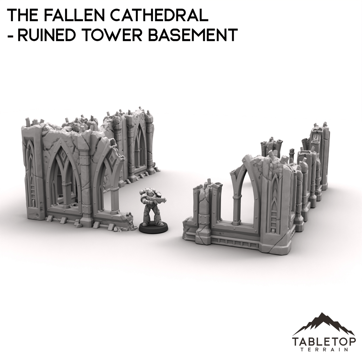 Tabletop Terrain Terrain R13 The Fallen Cathedral - Ruined Tower Basement