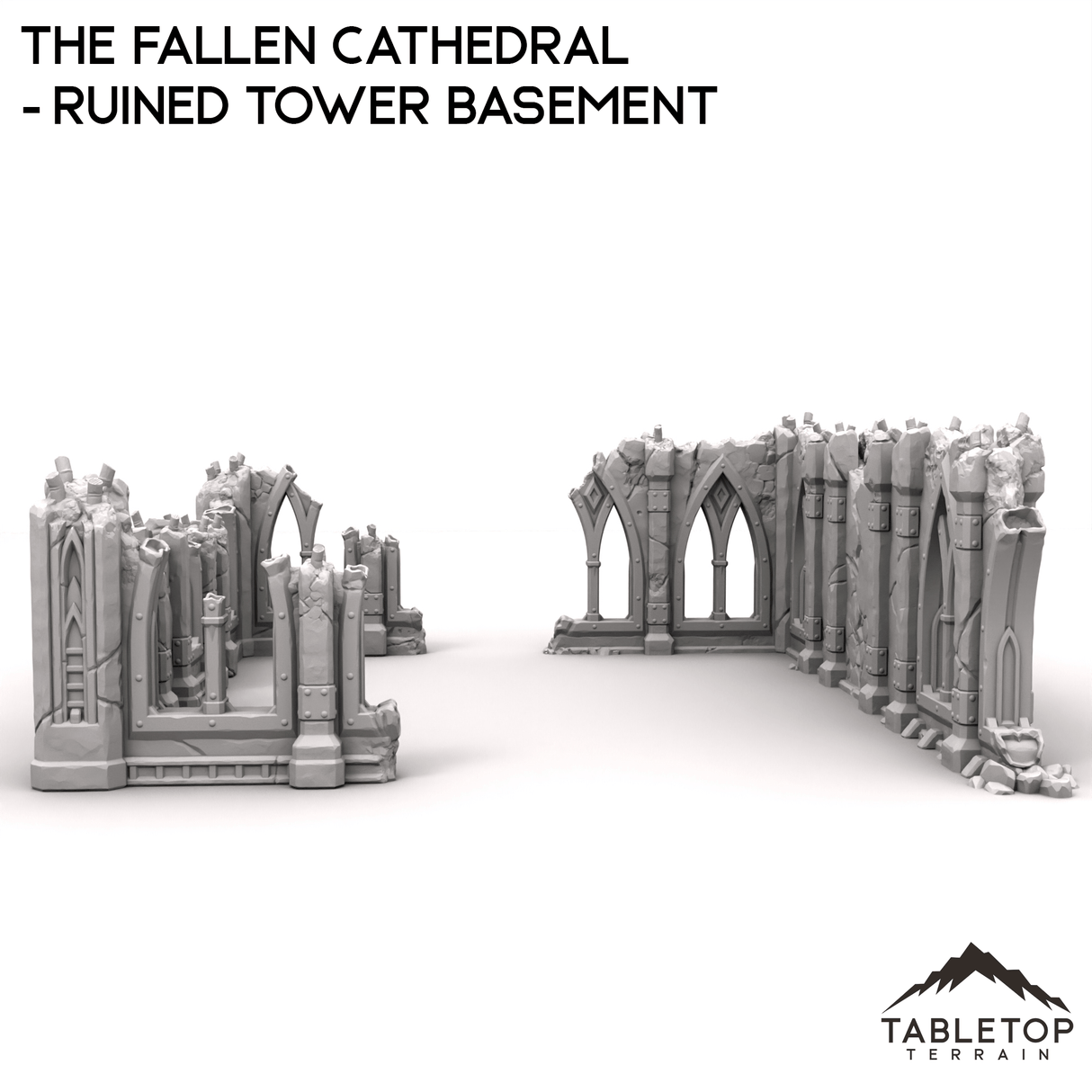 Tabletop Terrain Terrain R13 The Fallen Cathedral - Ruined Tower Basement