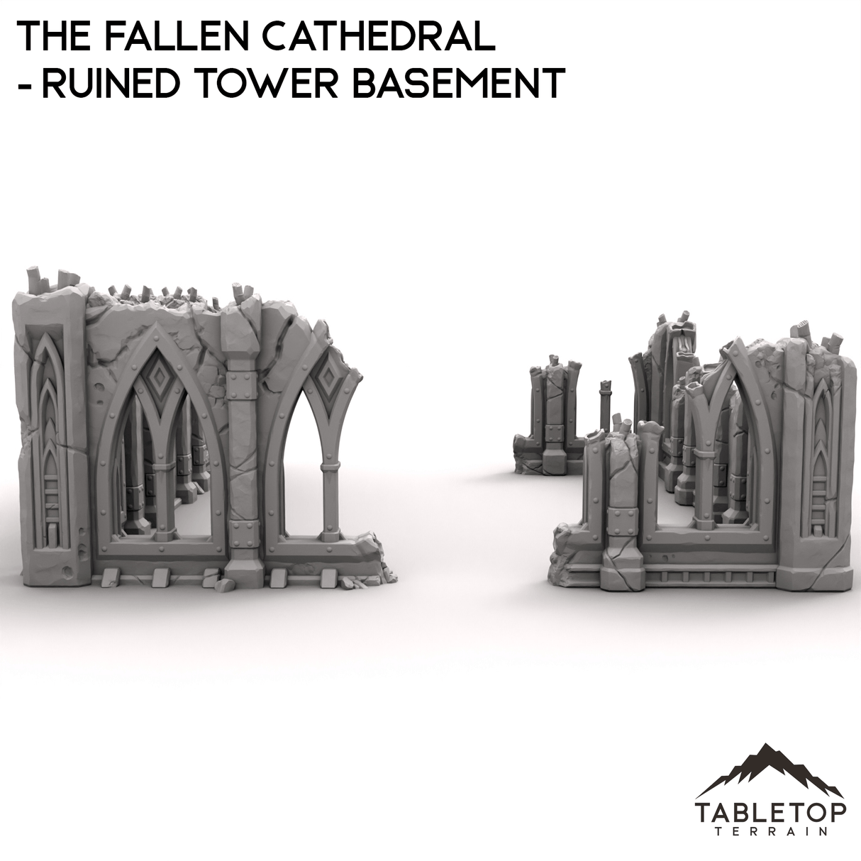 Tabletop Terrain Terrain R13 The Fallen Cathedral - Ruined Tower Basement