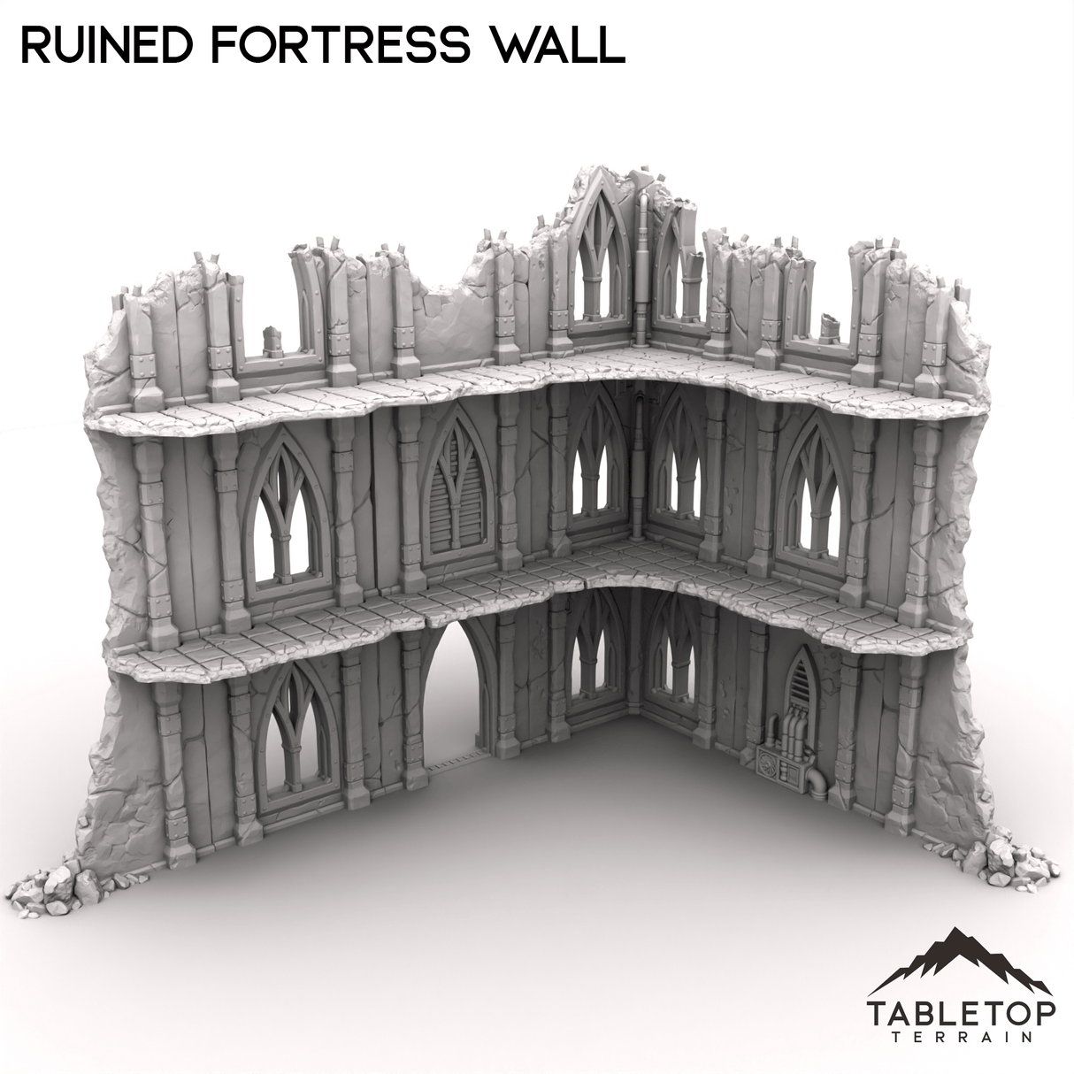 Tabletop Terrain Terrain R14 Ruined Fortress Wall