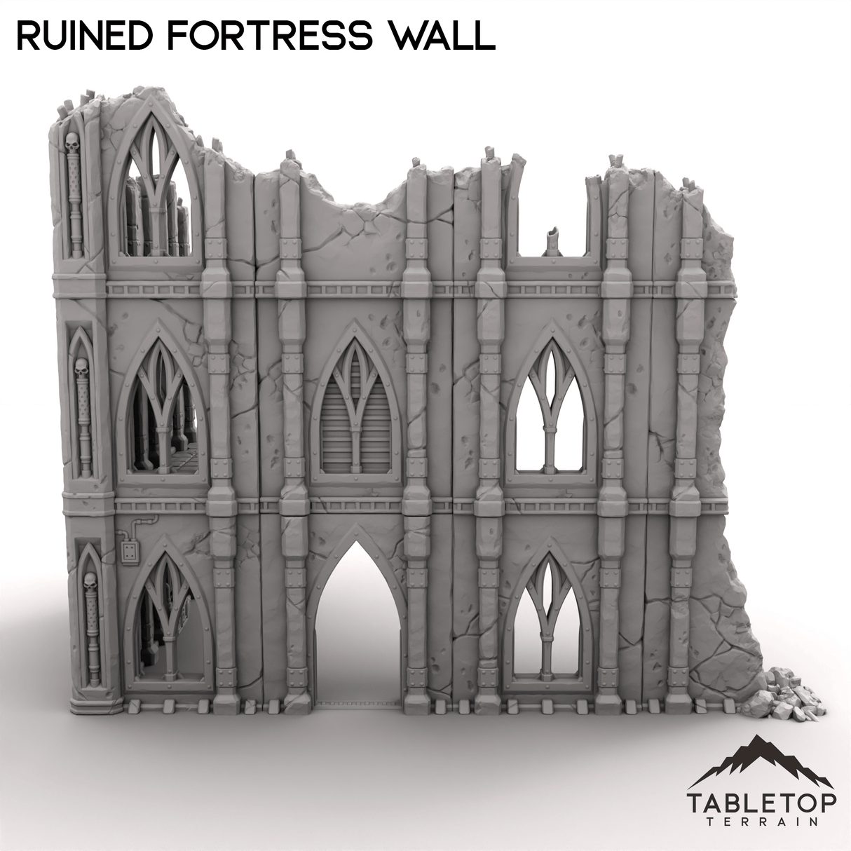 Tabletop Terrain Terrain R14 Ruined Fortress Wall