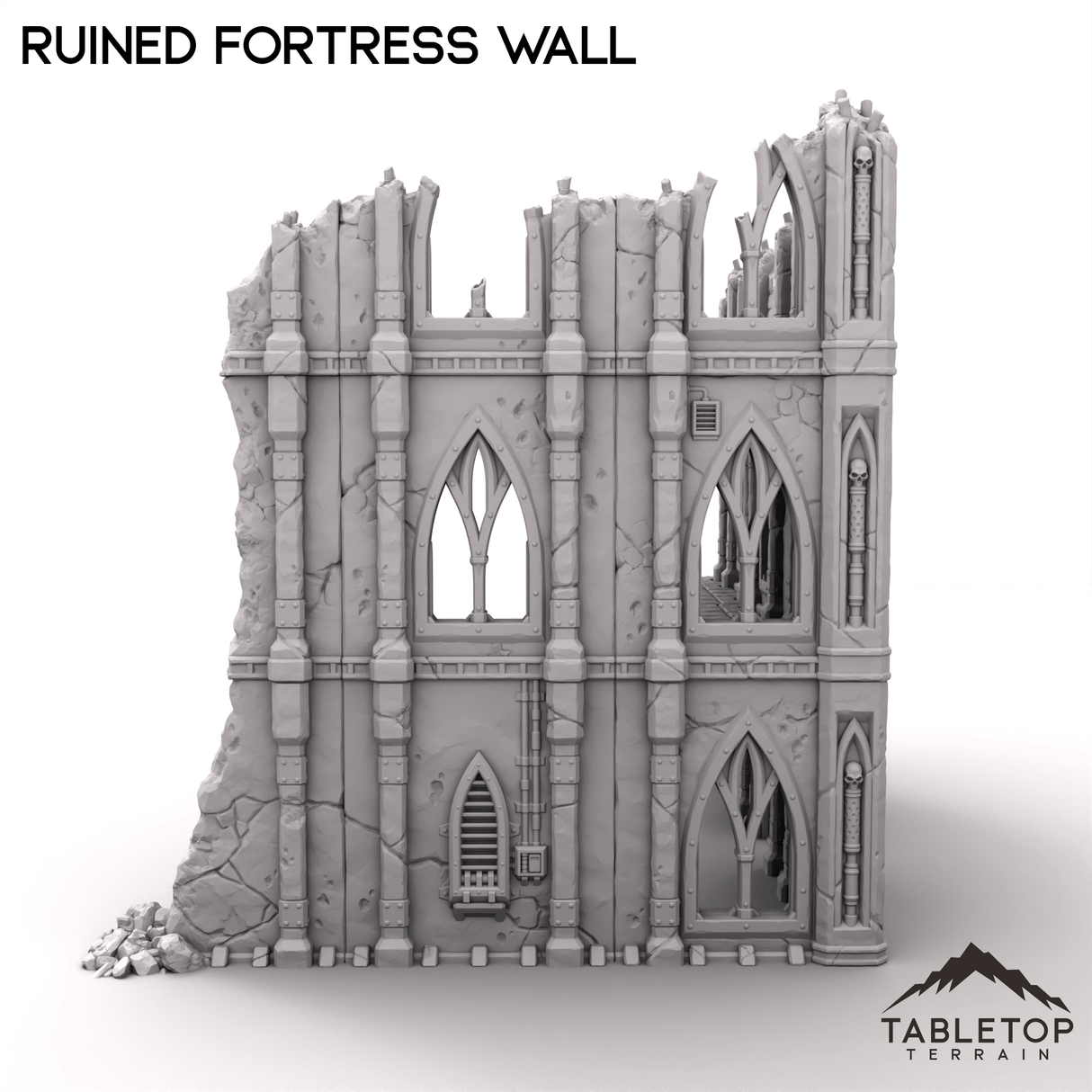 Tabletop Terrain Terrain R14 Ruined Fortress Wall