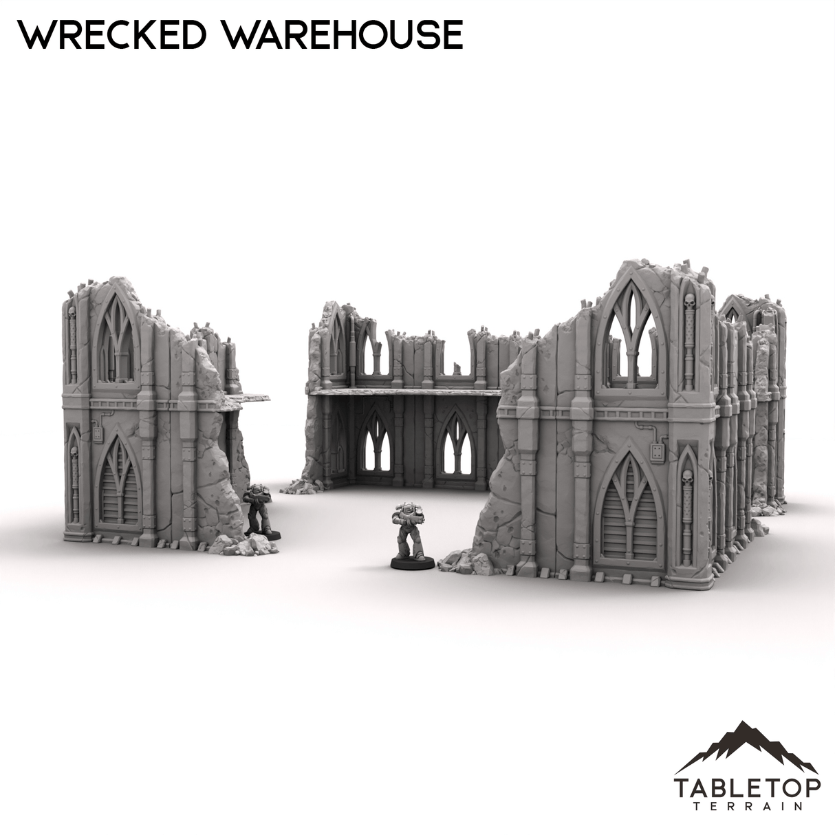 Tabletop Terrain Terrain R15 Wrecked Warehouse