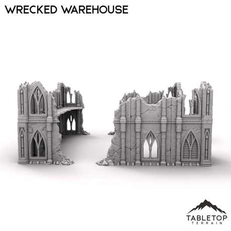 Tabletop Terrain Terrain R15 Wrecked Warehouse