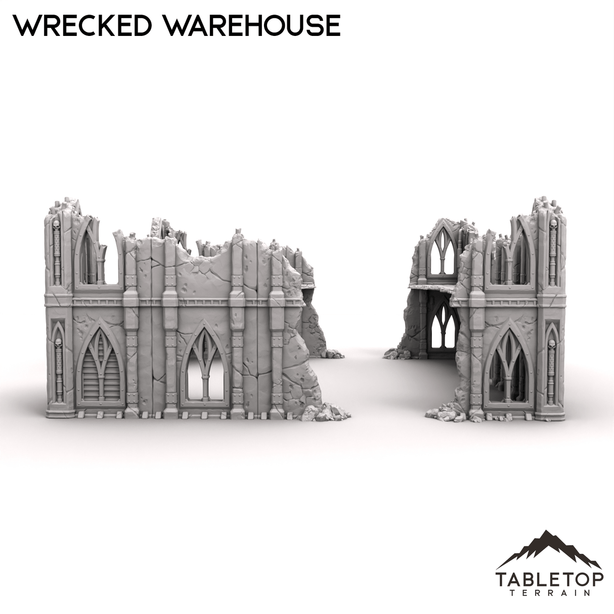 Tabletop Terrain Terrain R15 Wrecked Warehouse