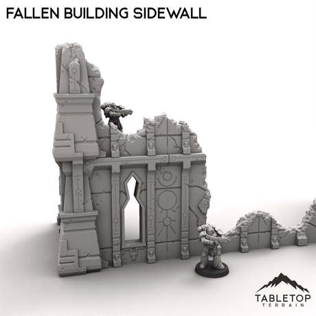 Tabletop Terrain Terrain R3 Fallen Building Sidewall