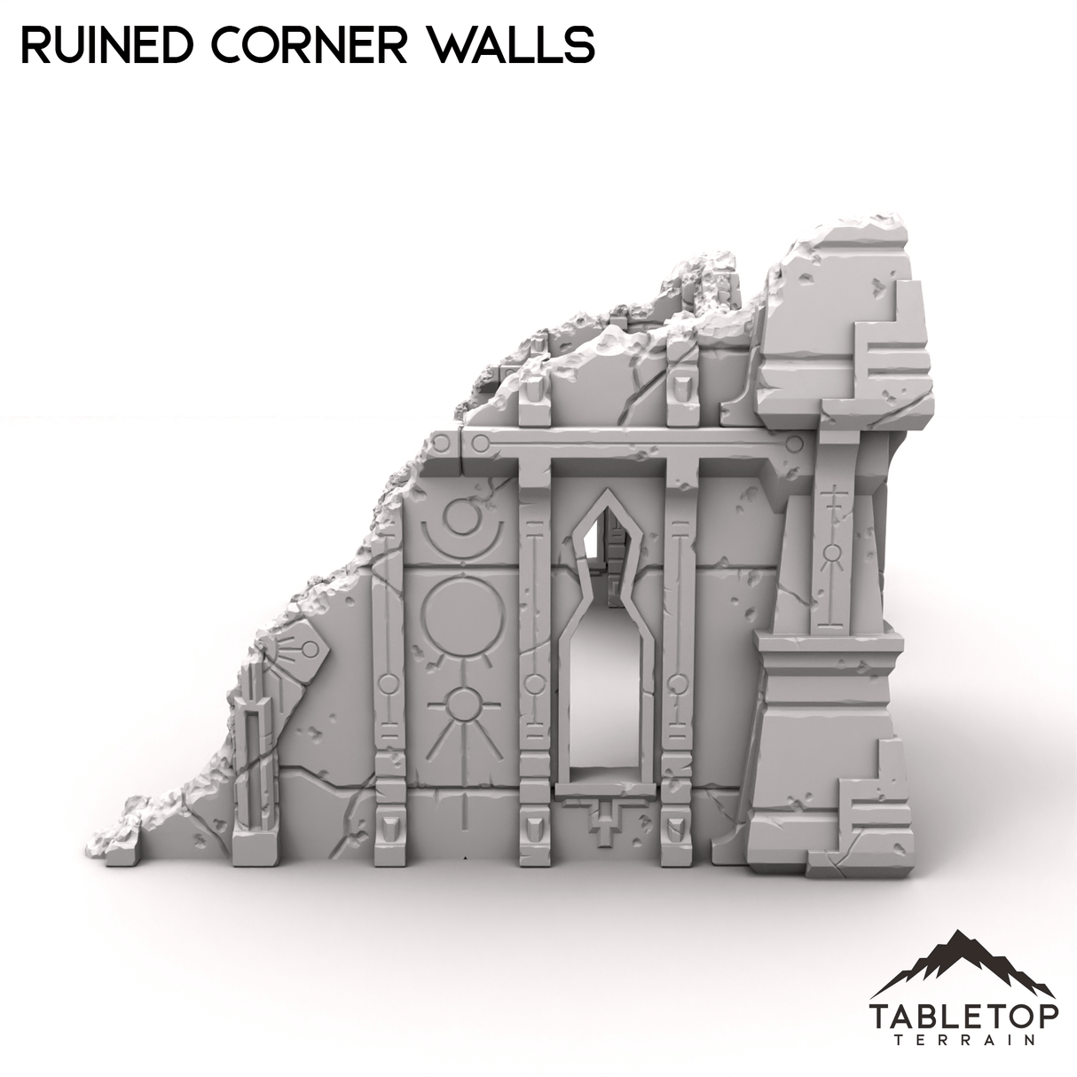 Tabletop Terrain Terrain R4 Ruined Corner Walls