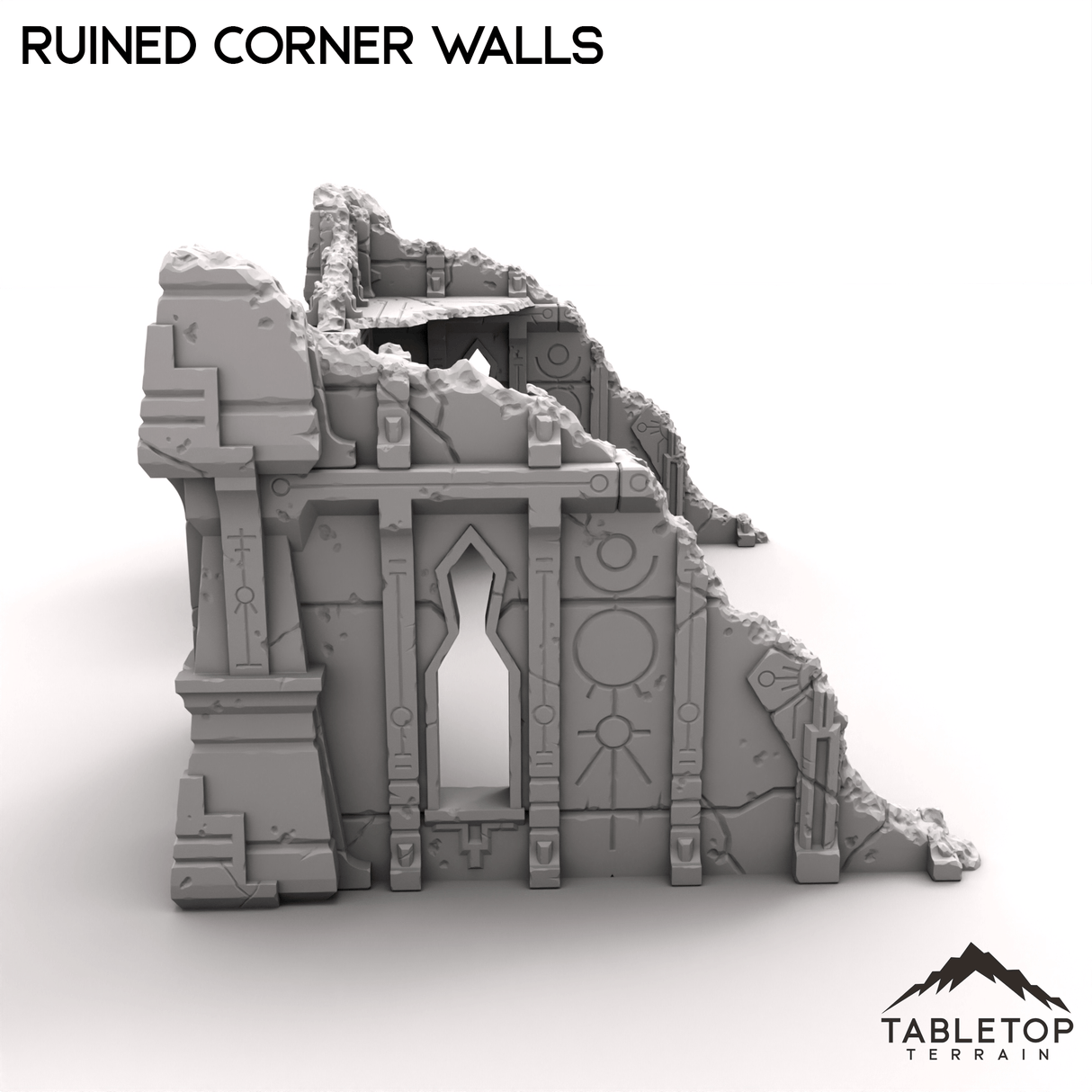 Tabletop Terrain Terrain R4 Ruined Corner Walls