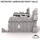 Tabletop Terrain Terrain R5 Destroyed Warehouse Front Walls