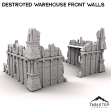 Tabletop Terrain Terrain R5 Destroyed Warehouse Front Walls