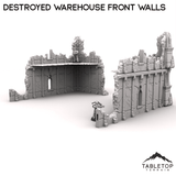 Tabletop Terrain Terrain R5 Destroyed Warehouse Front Walls