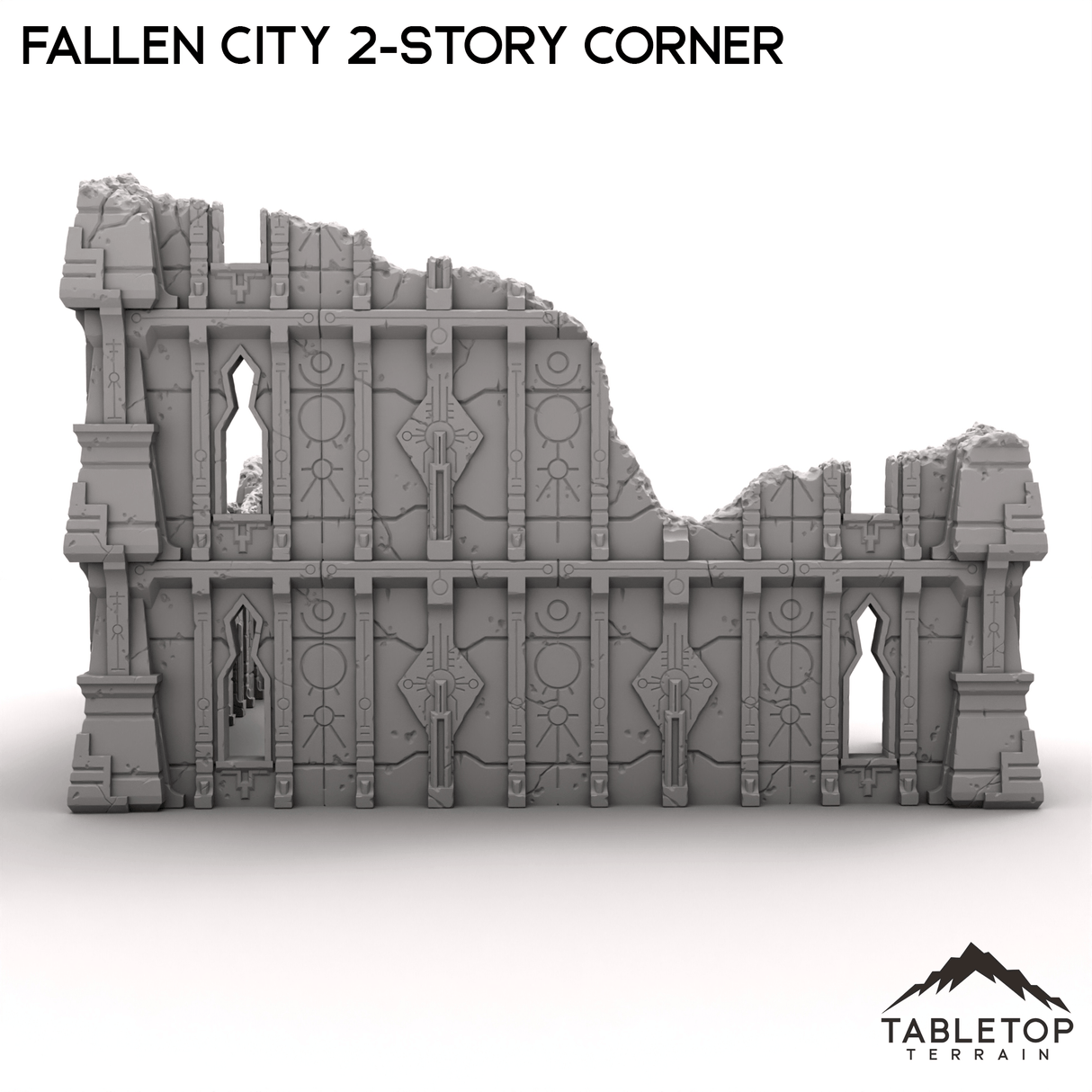 Tabletop Terrain Terrain R7 Fallen City 2-Story Corner