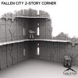 Tabletop Terrain Terrain R7 Fallen City 2-Story Corner