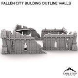 Tabletop Terrain Terrain R8 Fallen City Building Outline Walls