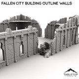 Tabletop Terrain Terrain R8 Fallen City Building Outline Walls