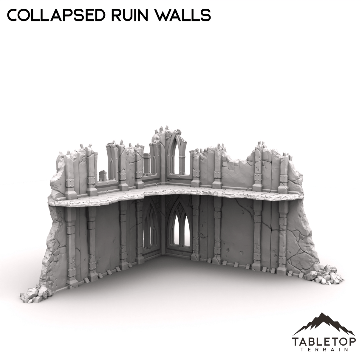 Tabletop Terrain Terrain R9 Collapsed Ruin Walls