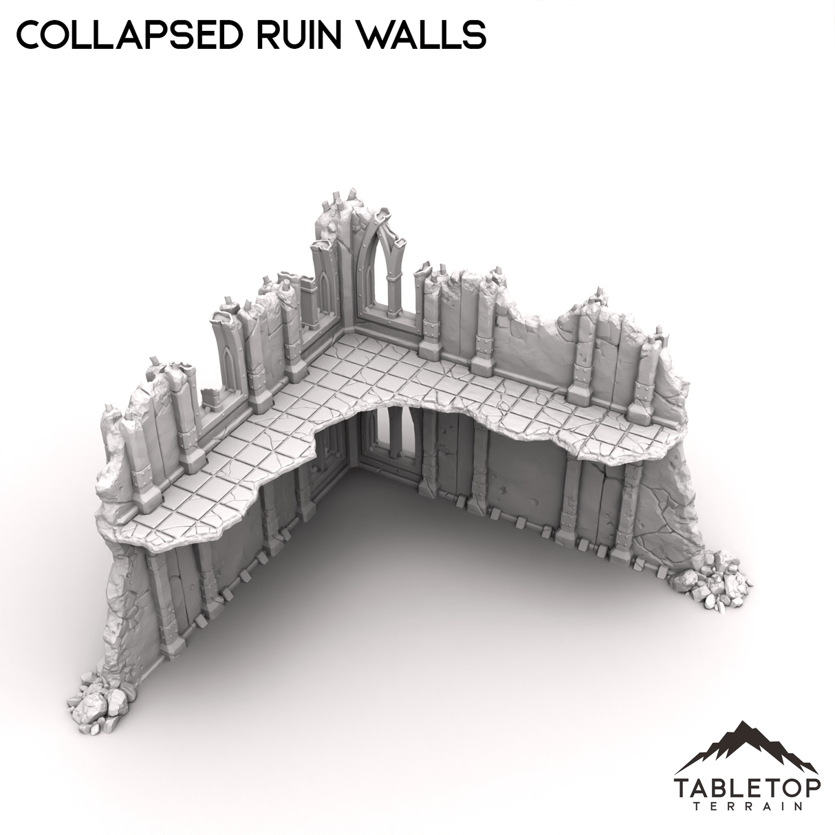 Tabletop Terrain Terrain R9 Collapsed Ruin Walls