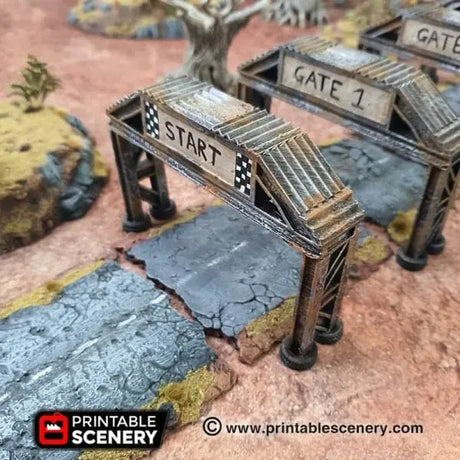 Tabletop Terrain Terrain Race Checkpoint - Apocalyptic Terrain