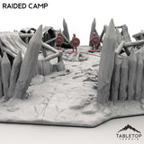 Tabletop Terrain Terrain Raided Camp