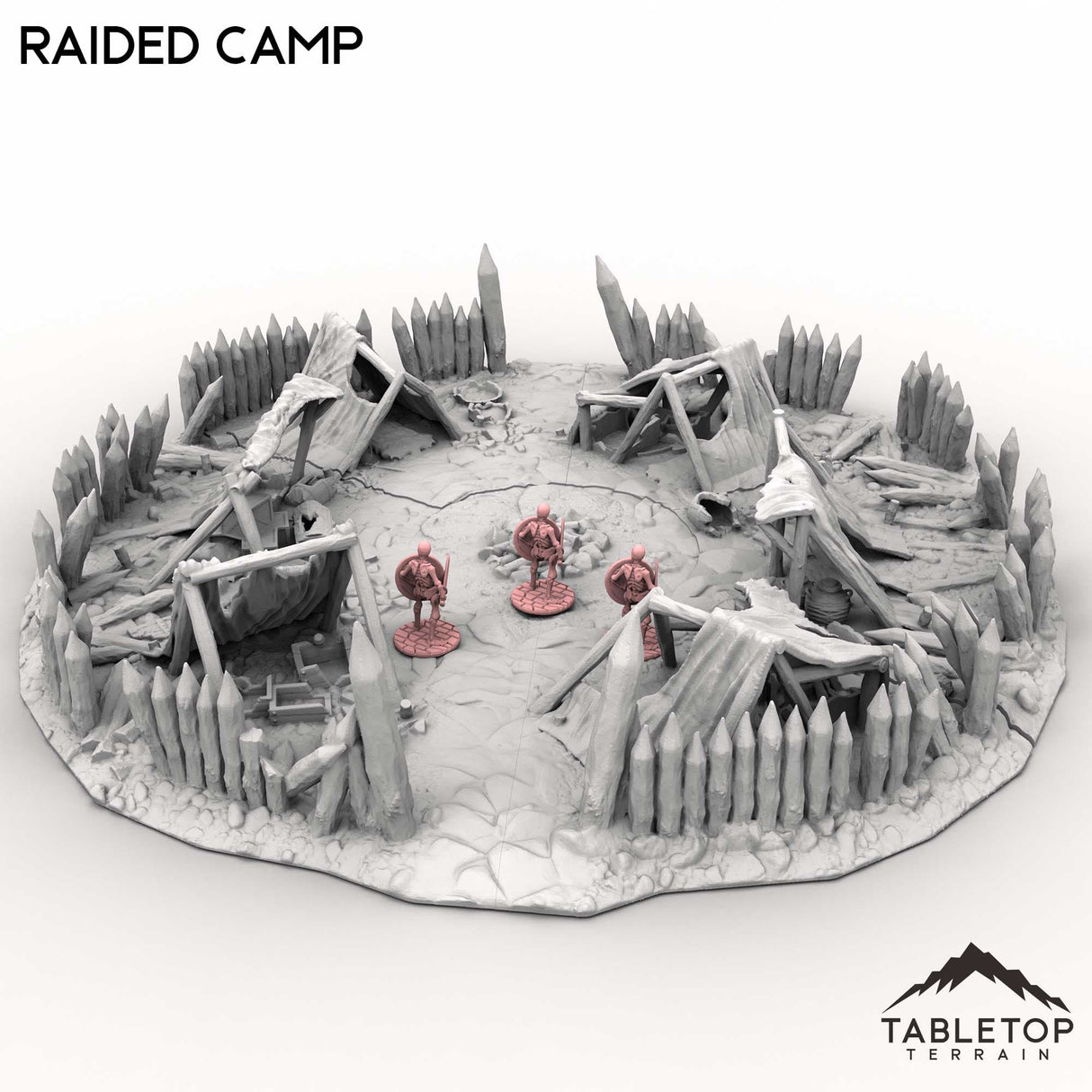 Tabletop Terrain Terrain Raided Camp