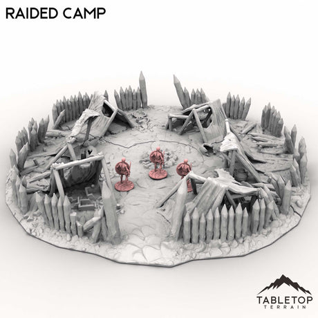 Tabletop Terrain Terrain Raided Camp