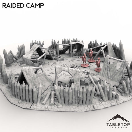 Tabletop Terrain Terrain Raided Camp