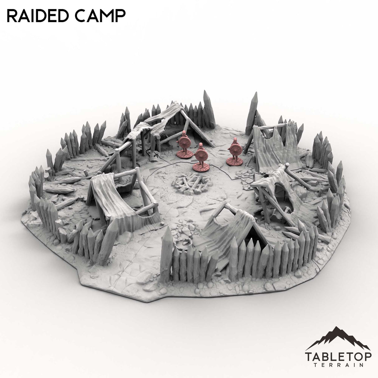 Tabletop Terrain Terrain Raided Camp