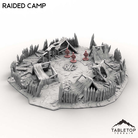 Tabletop Terrain Terrain Raided Camp