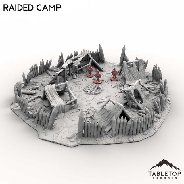 Tabletop Terrain Terrain Raided Camp